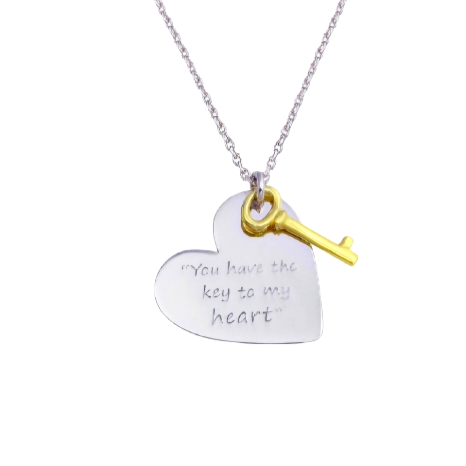 Key To My Heart Sterling Silver Necklace